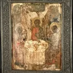 Портрет дамы в шляпе с цветами